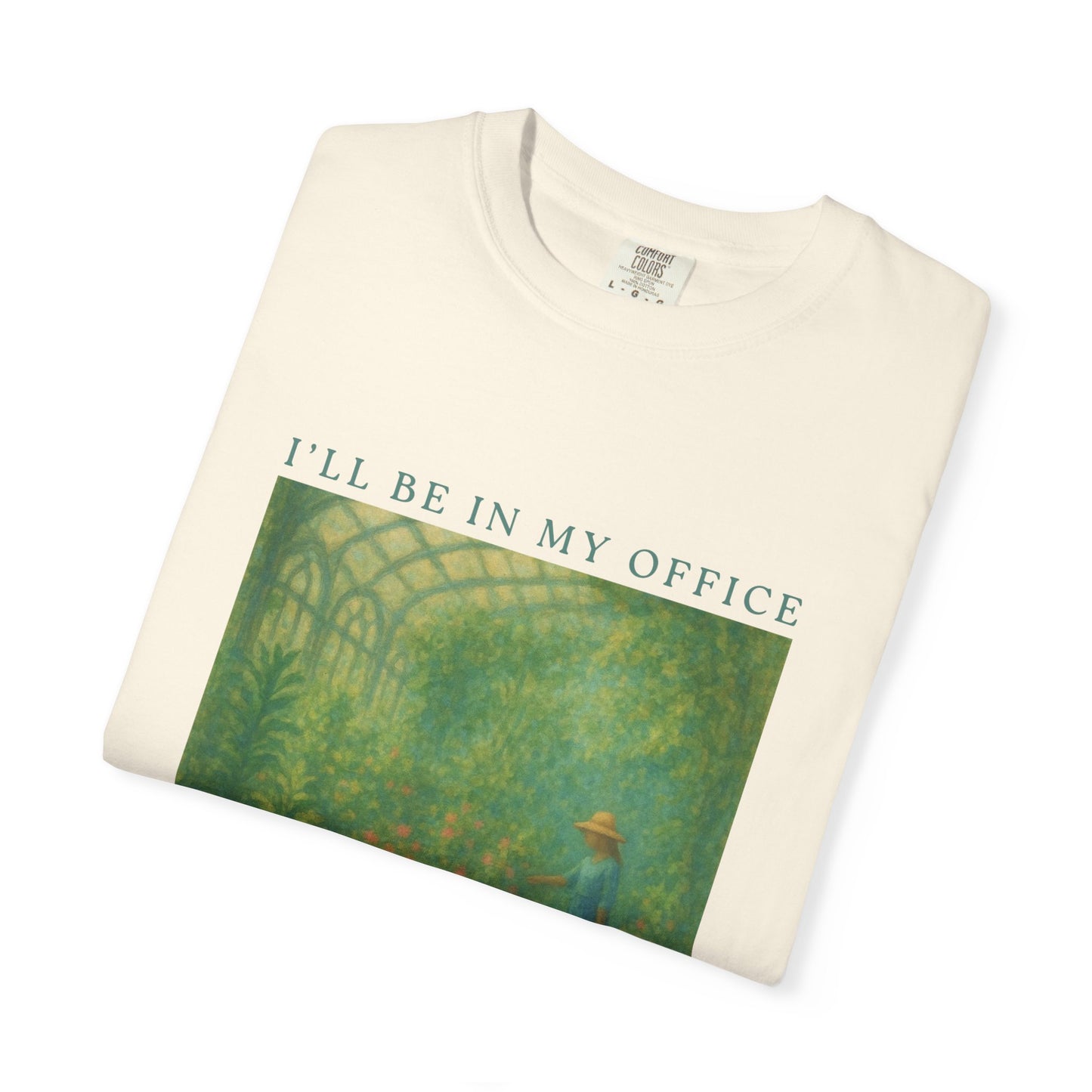 Her "In my office" Tee
